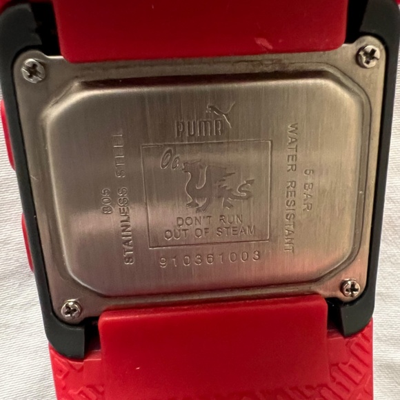 PUMA Active Sports Watch 910361003 - Grey and Red - Picture 4 of 7